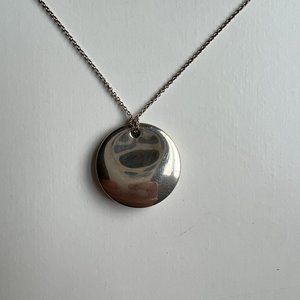 Tiffany & Co Elsa Peretti Round Pendant Sterling Silver